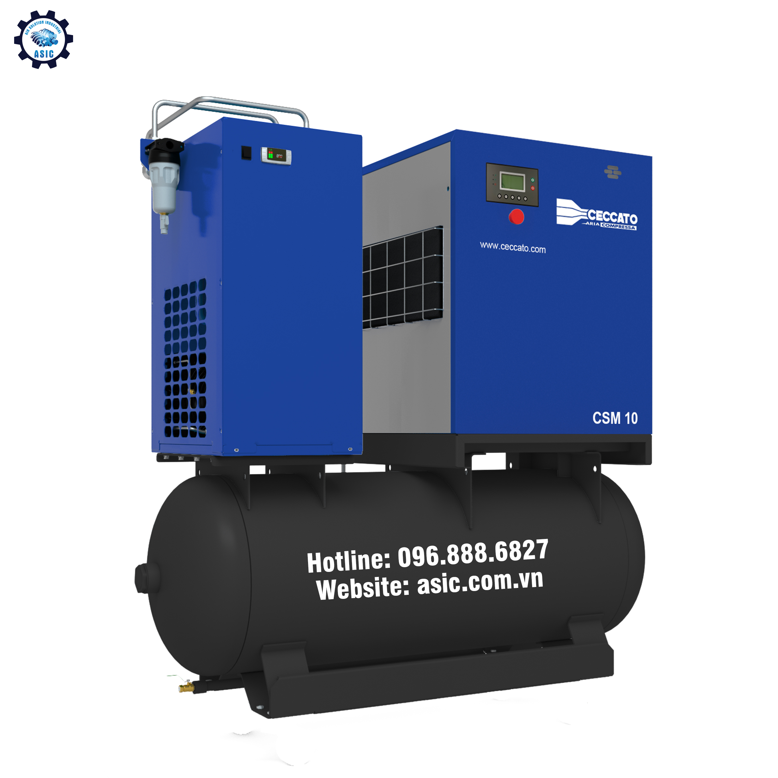 M&aacute;y n&eacute;n kh&iacute; Ceccato Model CSM5.5 TMDD