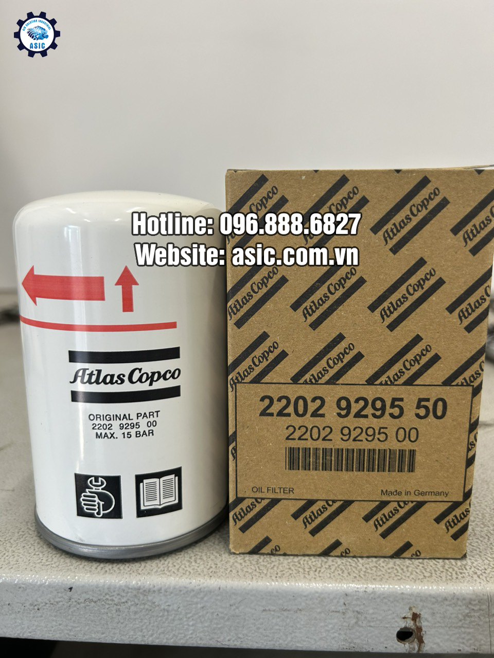 Lọc dầu 2202929550 máy nén khí Atlas Copco - Air Solution