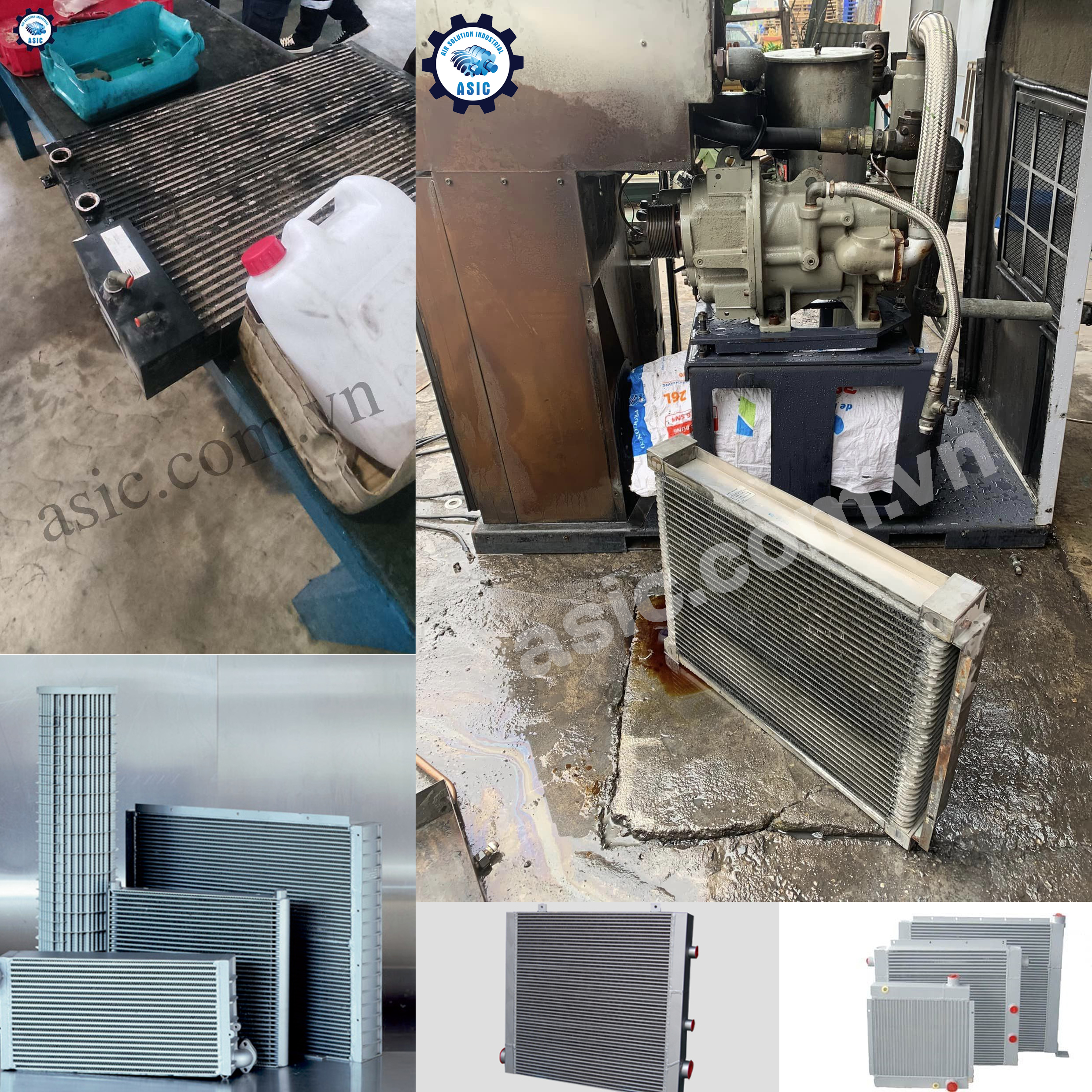 Dàn giải nhiệt máy nén khí