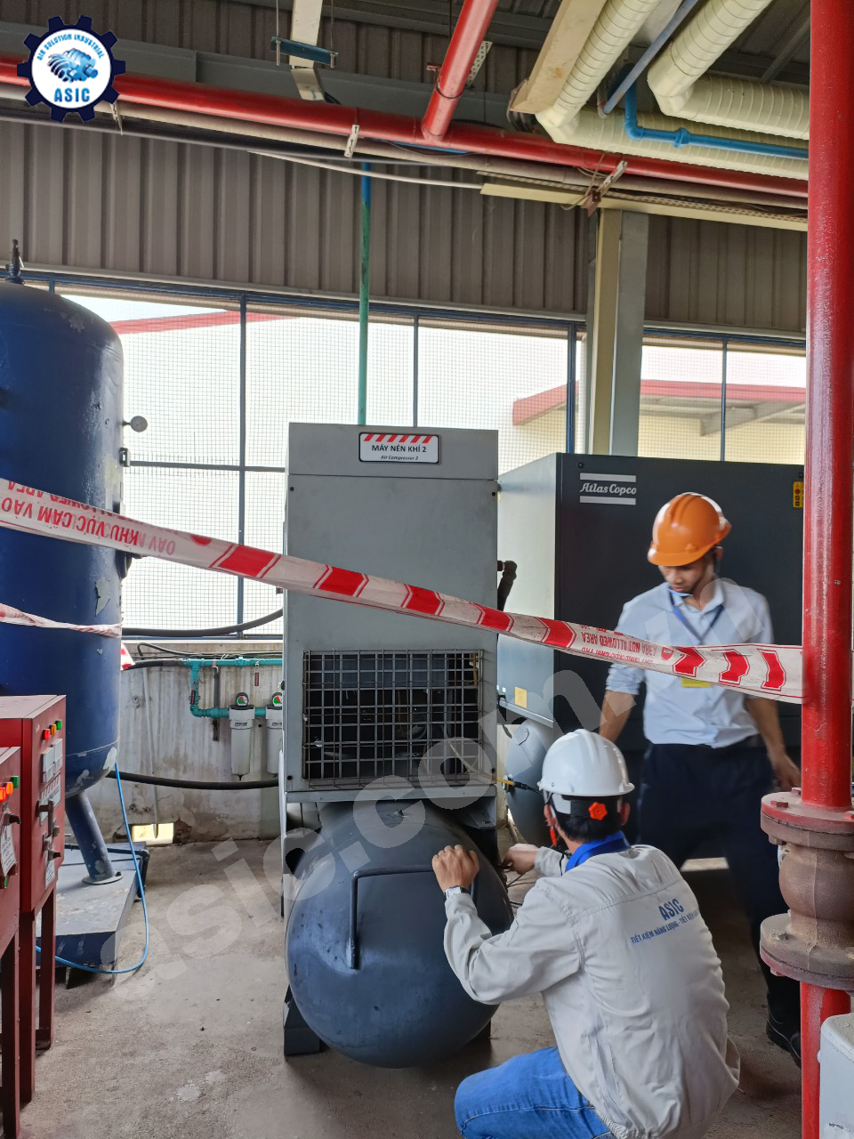 M&aacute;y n&eacute;n kh&iacute; cho thu&ecirc; tại kho 