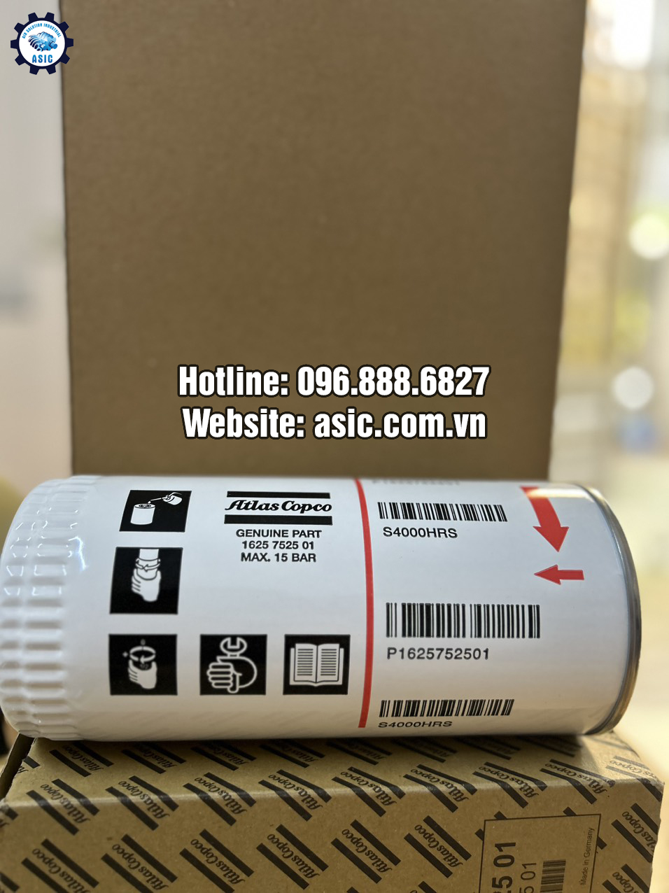 Lọc Dầu 1625752501 của Hãng Atlas Copco