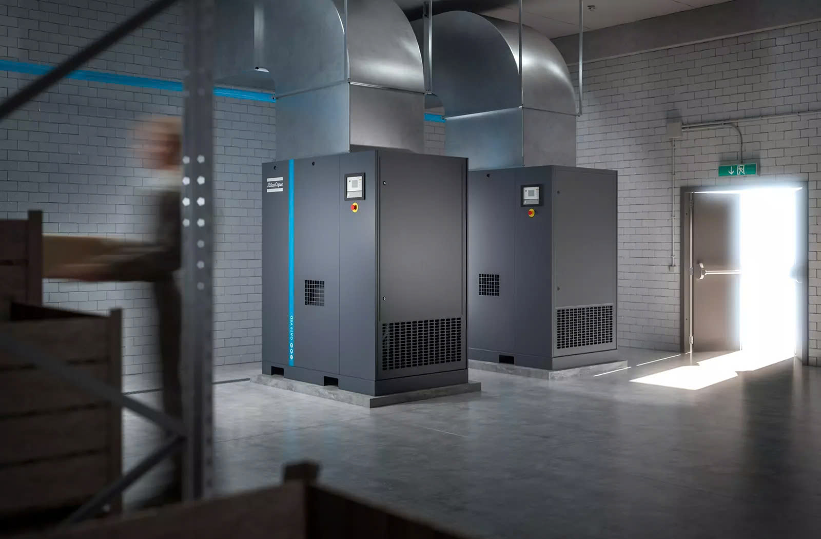 M&aacute;y n&eacute;n kh&iacute; trục v&iacute;t GA 7-90 VSD iPM